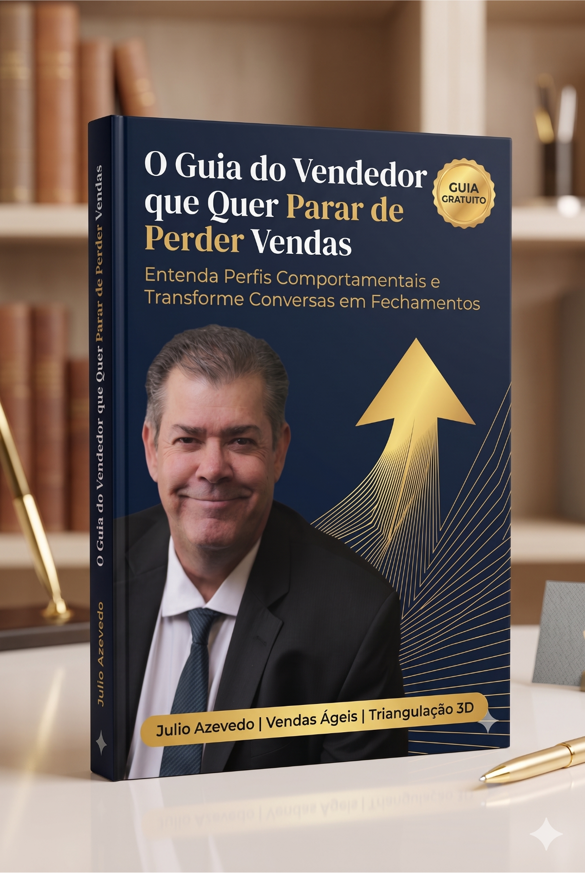 Capa do Guia do Vendedor que Quer Parar de Perder Vendas — por Julio Azevedo